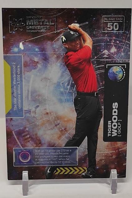 2021 Skybox Metal Universe Champions Tiger Woods #50