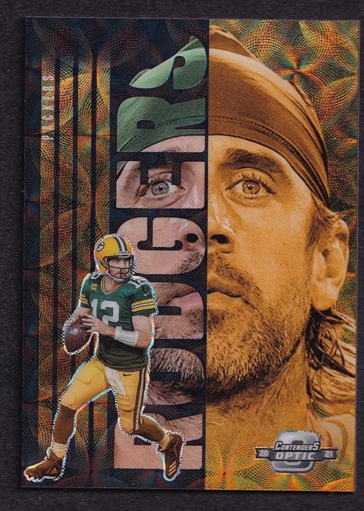 2021 Panini Contenders Optic Splitting Image Aaron Rodgers Packers 16/25 *2