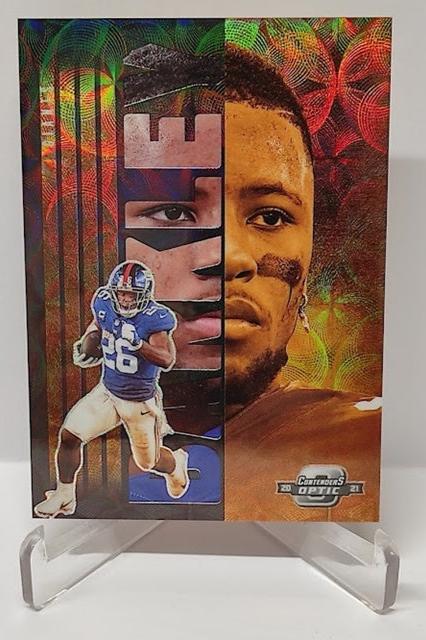 2021 Panini Contenders Optic Splitting Image Saquon Barkley Giants 06/25 *2