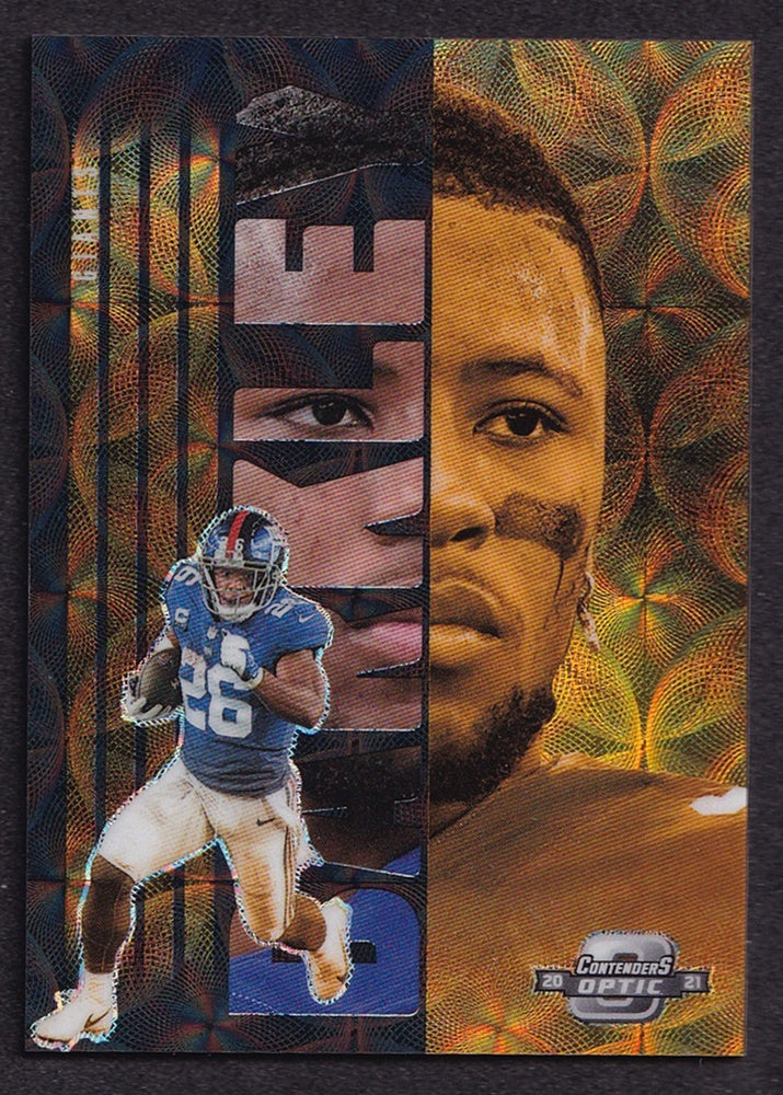 2021 Panini Contenders Optic Splitting Image Saquon Barkley Giants 06/25 *2