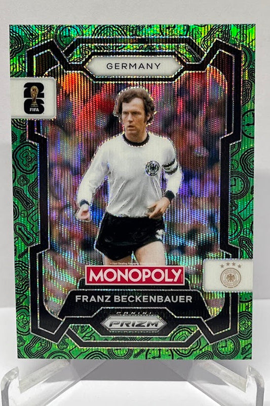 2026 Panini Monopoly Prizm FIFA World Cup Green Wave Franz Beckenbauer #60