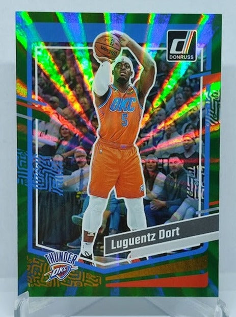 2023-24 Panini Donruss Green Laser Luguentz Dort OKC #85