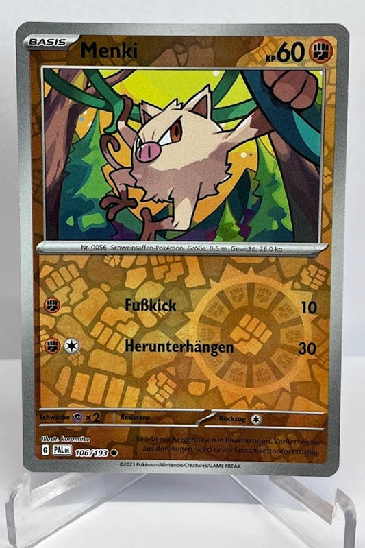 Pokemon Entwicklungen in Paldea Menki 106/193 Reverse Holo Deutsch #99