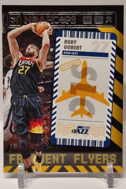 2021-22 Panini Hoops Frequent Flyers Rudy Gobert Utah #3