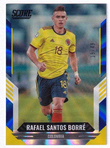 2021-22 Panini Score FIFA Blue Rafael Santos Borre Colombia 15/49 #89