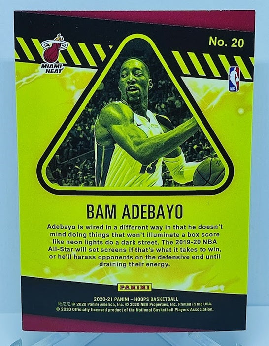 2020-21 Panini Hoops High Voltage Holo Bam Adebayo Miami #20