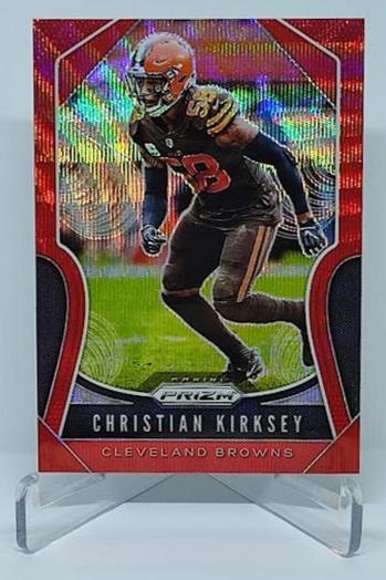 2019 Panini Prizm Red Wave Prizm Christian Kirksey Browns 124/149 #92