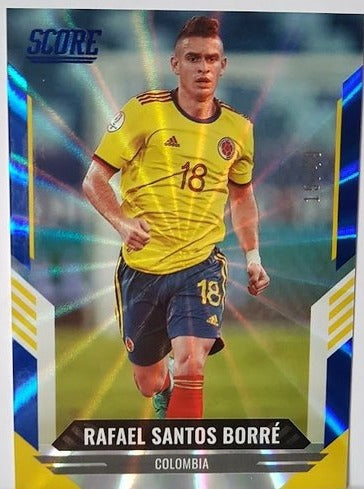 2021-22 Panini Score FIFA Blue Rafael Santos Borre Colombia 15/49 #89