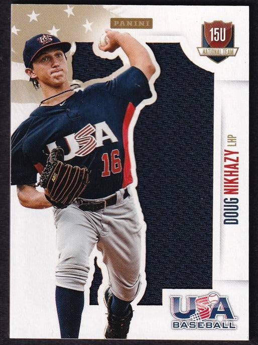 2014 Panini USA Baseball National Team Memorabilia Doug Nikhazy 11/49 #60