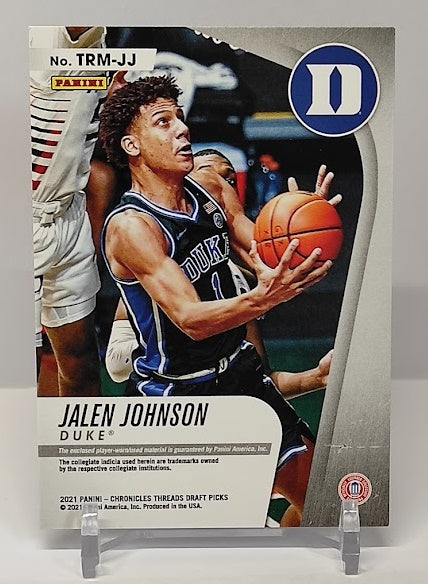 2021-22 Panini Chronicles Threads Draft Picks Jalen Johnson Devils