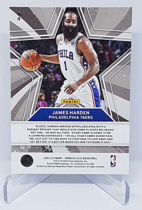 2022-23 Panini Elite Star Status James Harden 76ers #4