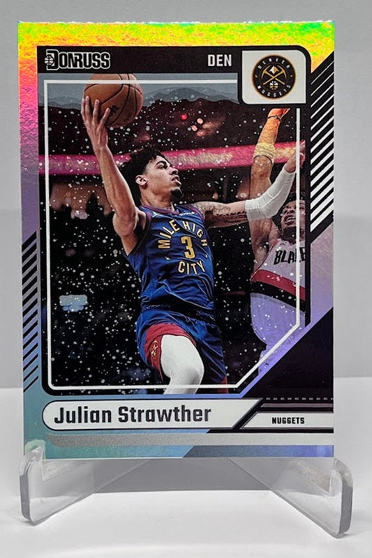 2024-25 Panini Donruss Winter Holo Julian Strawther Denver Nuggets #182