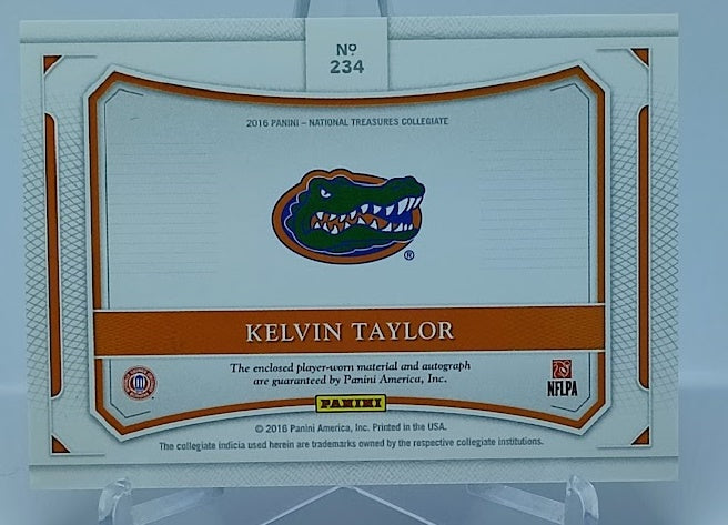 2016 Panini National Treasures Collegiate Colossal RC Kelvin Taylor 10/99 *1