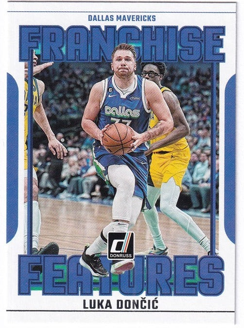 2023-24 Panini Donruss Franchise Features Luka Doncic Mavericks #25