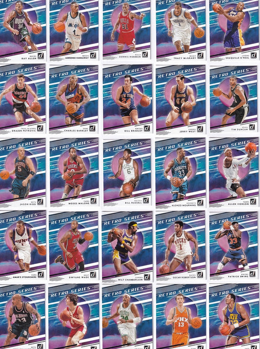 2020-21 Panini Donruss Retro Series Complete Set #1-30