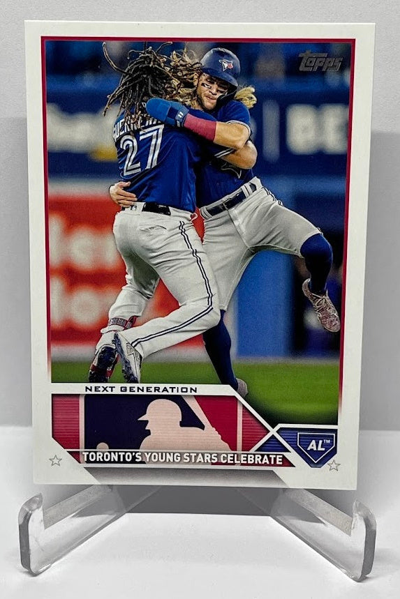 2023 Topps Next Generation Torontos Young Stars Celebrate #216