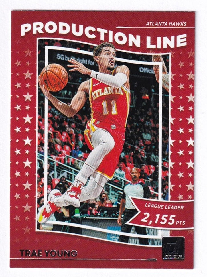 2022-23 Panini Donruss Production Line Trae Young Hawks #3