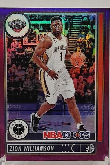 2022-23 Panini Chronicles Hoops Premium Purple Zion Williamson 23/49 #599