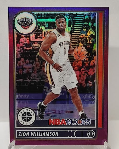 2022-23 Panini Chronicles Hoops Premium Purple Zion Williamson 23/49 #599