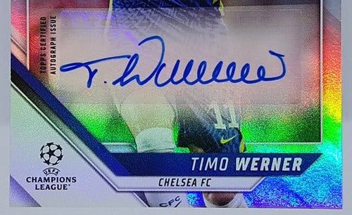 2021-22 Topps UEFA Champions League Auto Timo Werner Chelsea FC