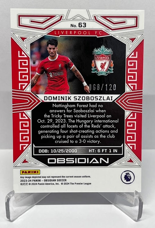 2023-24 Panini Obsidian Dominik Szoboszlai Liverpool 068/120 #63
