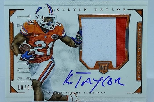 2016 Panini National Treasures Collegiate Colossal RC Kelvin Taylor 10/99 *1