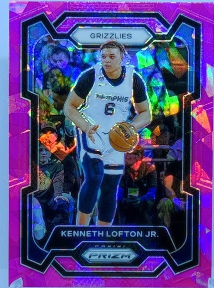 2023-24 Panini Prizm Pink Ice Prizm Kenneth Lofton Grizzlies #79