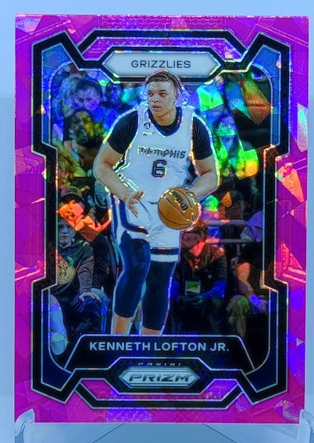 2023-24 Panini Prizm Pink Ice Prizm Kenneth Lofton Grizzlies #79