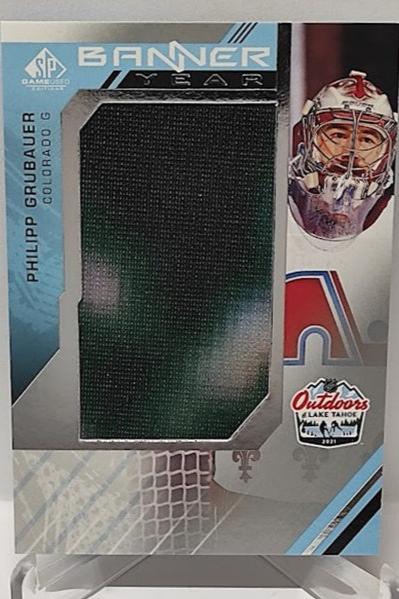 2021-22 Upper Deck SP Game Used Banner Year Philipp Grubauer Colorado