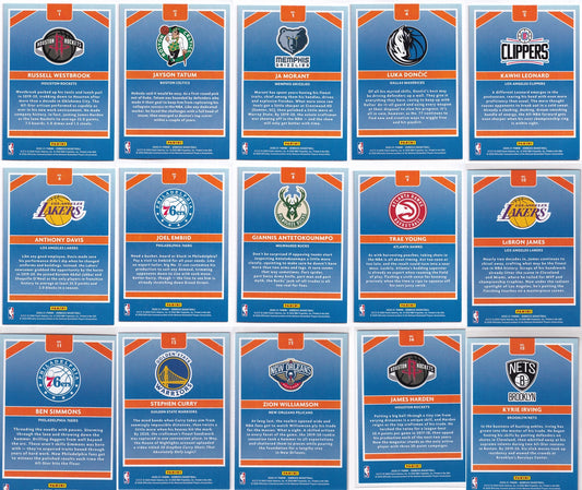 2020-21 Panini Donruss CRAFTSMEN Complete Set #1-15