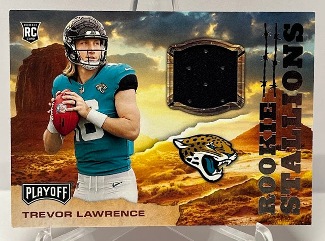 2021 Panini Playoff Rookie Stallions RC Trevor Lawrence Jaguars *4