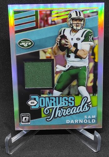 2019 Panini Donruss Optic Threads Prizm Sam Darnold Jets