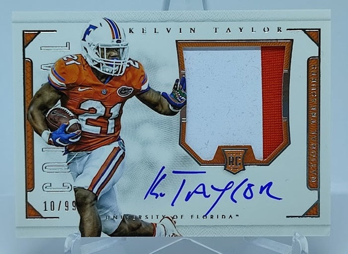 2016 Panini National Treasures Collegiate Colossal RC Kelvin Taylor 10/99 *1