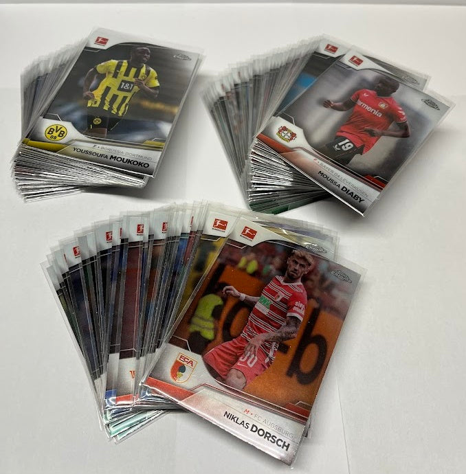 2022-23 Topps Chrome Bundesliga 100 Card Komplett Set 1-100 w RC