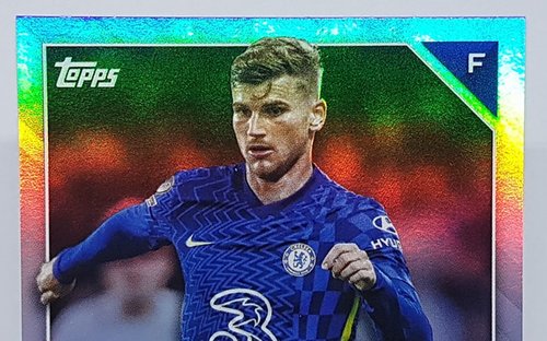 2021-22 Topps UEFA Champions League Auto Timo Werner Chelsea FC