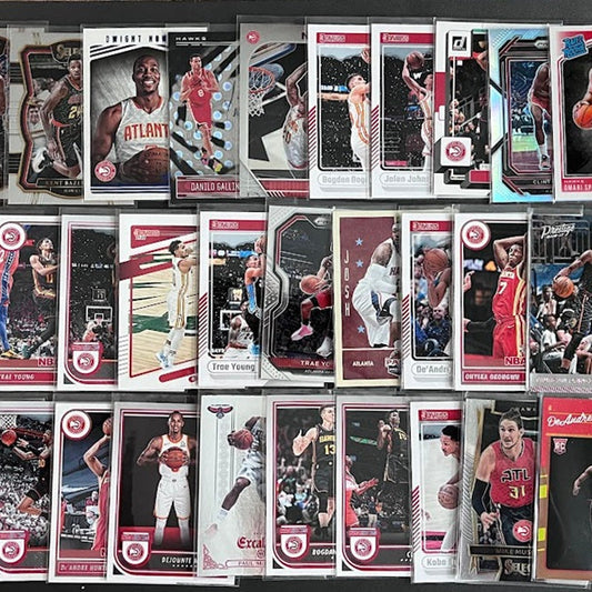 30 Card Team Lot ATLANTA HAWKS Rookies & Veterans A