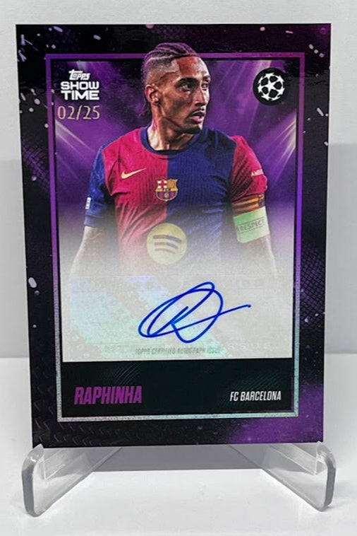 2024-25 Topps UCC Showtime Autograph Raphinha FC Barcelona 02/25 *5