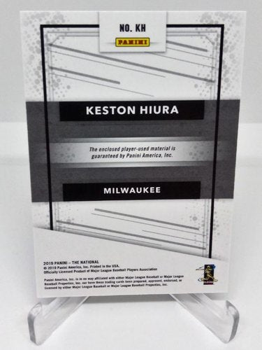 2019 Panini The National Jersey Keston Hiura Milwaukee