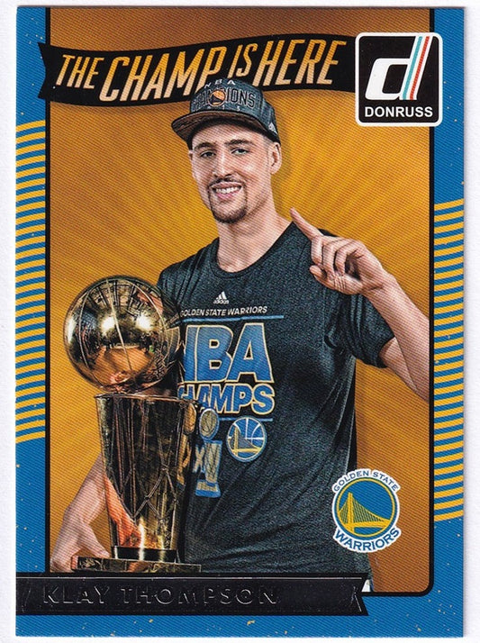 2016-17 Panini Donruss The Champ Is Here Klay Thompson Warriors #4