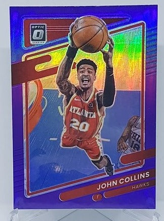 2021-22  Panini Donruss Optic Purple Prizm John Collins Hawks #129