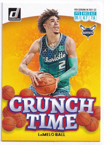 2022-23 Panini Donruss Crunch Time LaMelo Ball Hornets #6