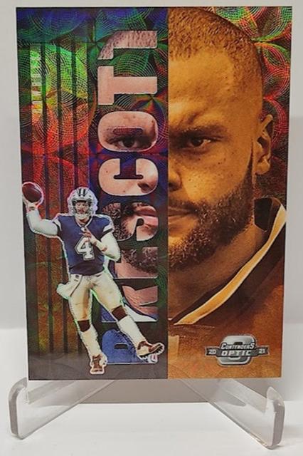 2021 Panini Contenders Optic Splitting Image Dak Prescott Cowboys 19/25 *2