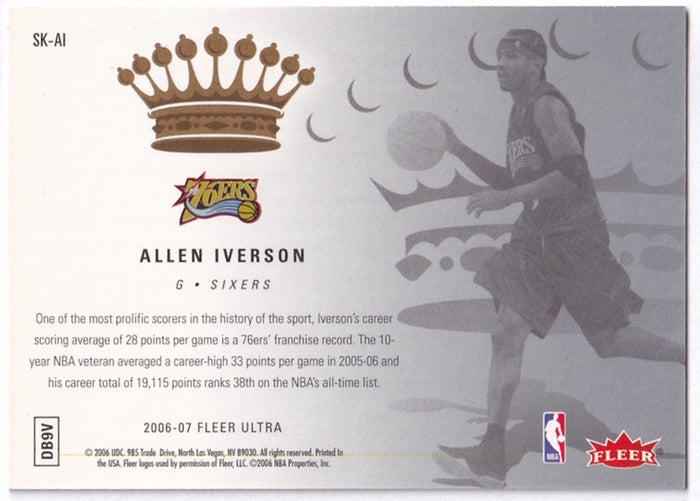 2006-07 Fleer Ultra Scoring Kings Allen Iverson 76ers