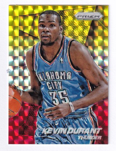 2014-15 Panini Prizm Red Yellow Kevin Durant Thunder #86