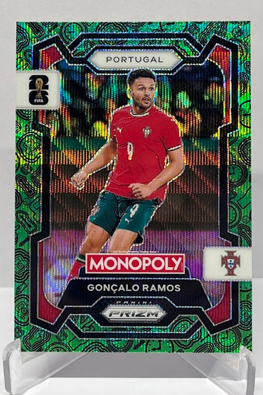 2026 Panini Monopoly Prizm FIFA World Cup Green Wave Goncalo Ramos Portugal #30