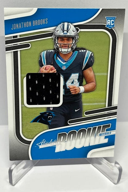 2024 Panini Absolute Rookie Materials RC Jonathon Brooks Panthers *3