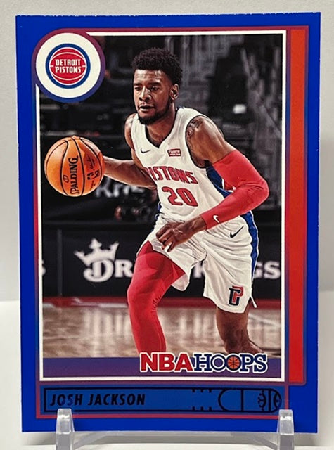 2021-22 Panini Hoops Blue Josh Jackson Pistons #185