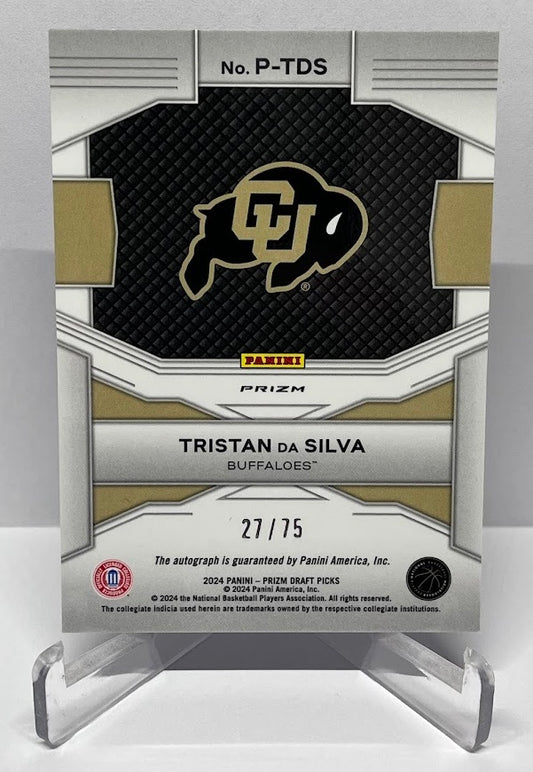 2024 Panini Prizm Draft Picks Penmanship Cracked Ice RC Tristan Da Silva 27/75