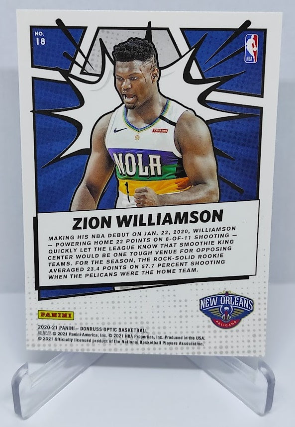2020-21 Panini Donruss Optic My House Zion Williamson Pelicans #18