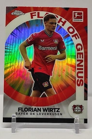 2022-23 Topps Chrome Flash of Genius Florian Wirtz Leverkusen